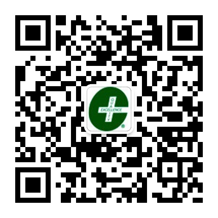 Wechat QR code on the left side of the website